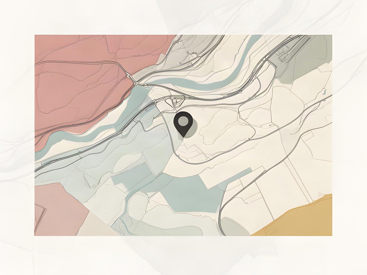 Mappa stilizzata dell area di Castelli Calepio in provincia di Bergamo con indicazione della sede in Via Località Campagna